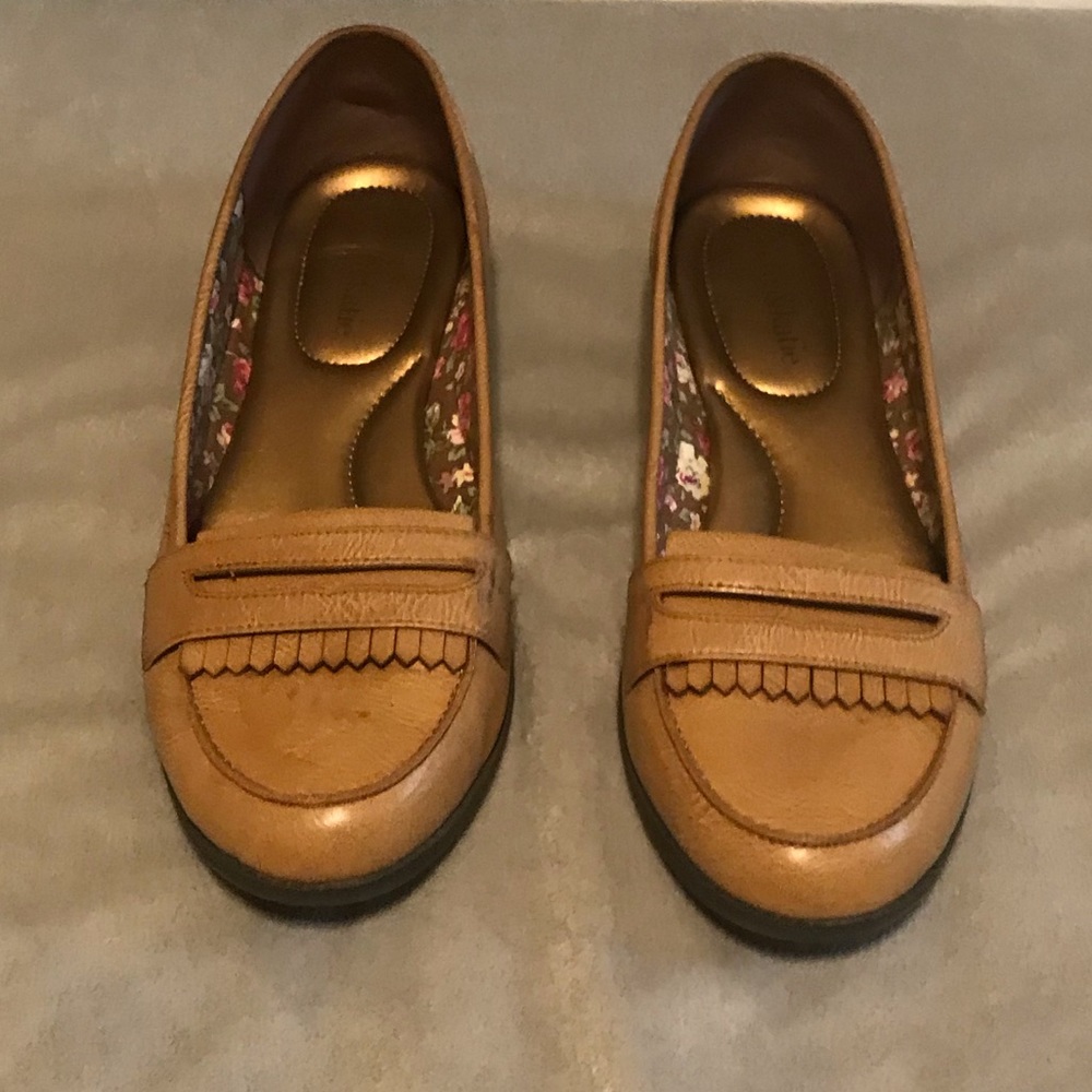 Tan loafers